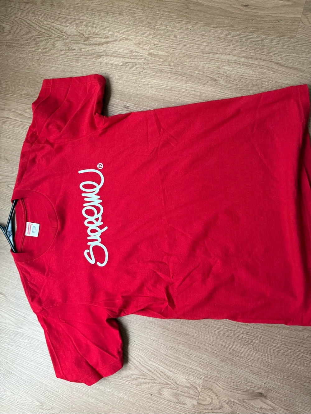 Supreme T-Shirt with White Script Logo